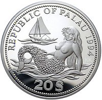 Palau Marine Life Protection 20$ – Silver Color Coin